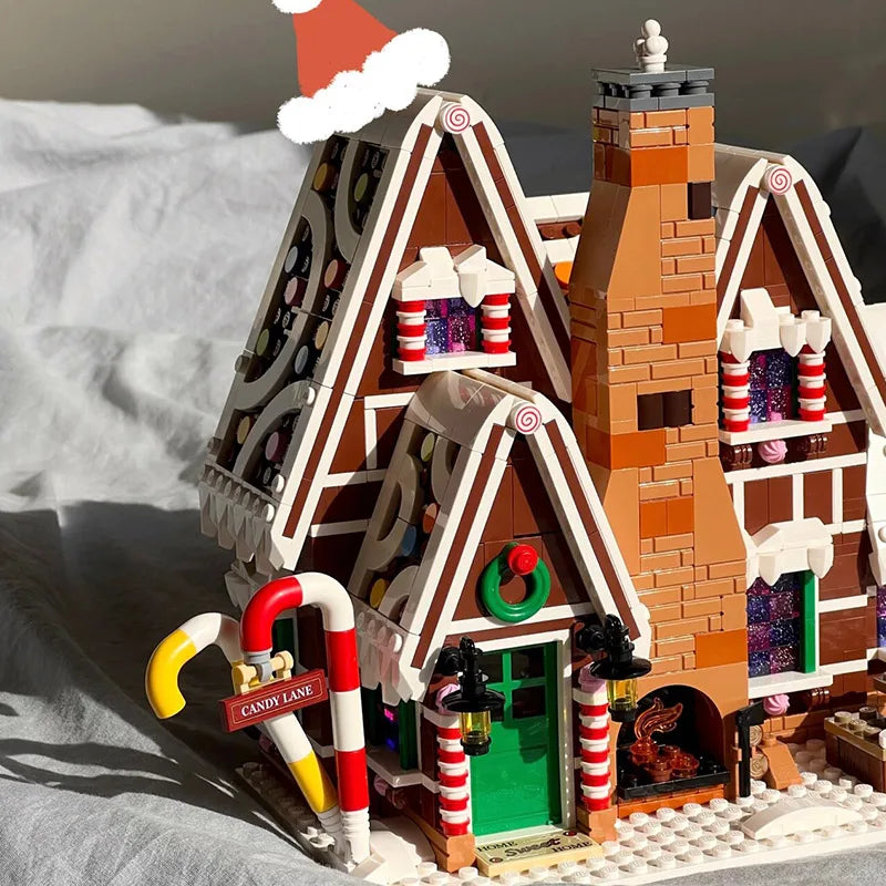 Santa Claus Gingerbread House Building Blocks-2