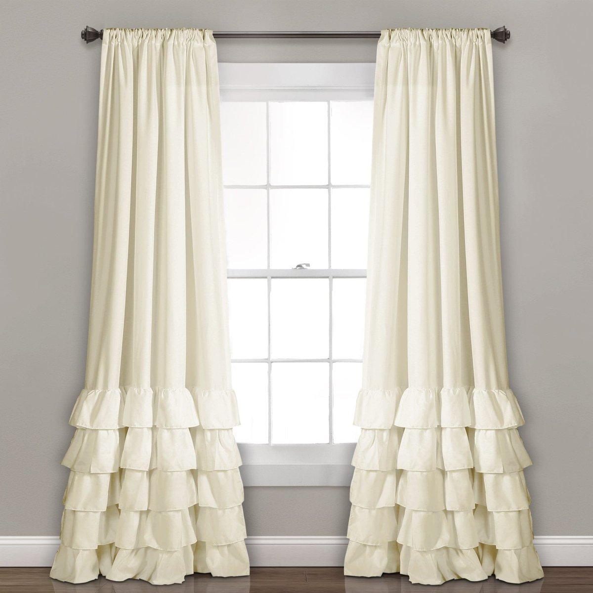Allison Ruffle Curtain Set