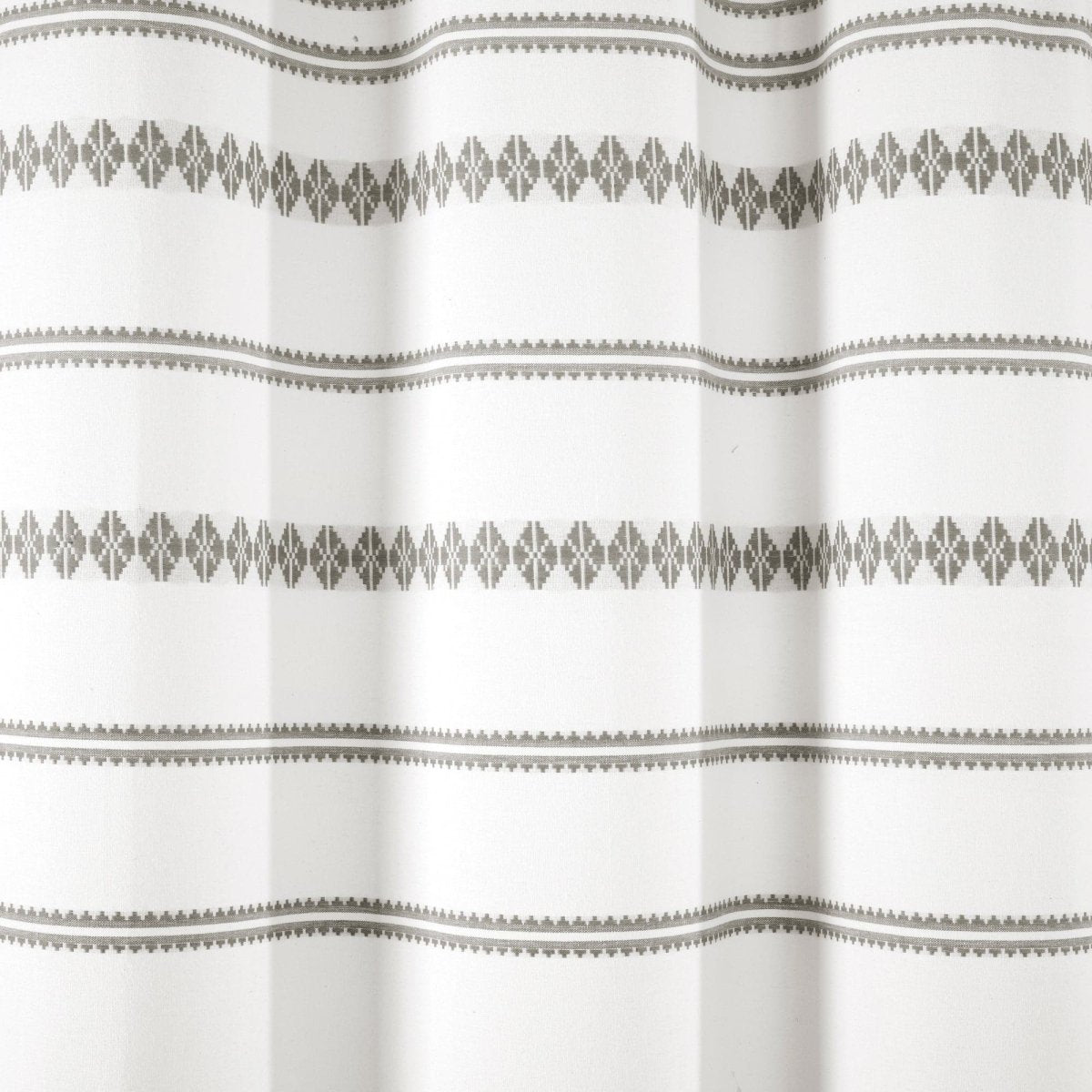 Breezy Chic Tassel Jacquard Recycled Cotton Shower Curtain