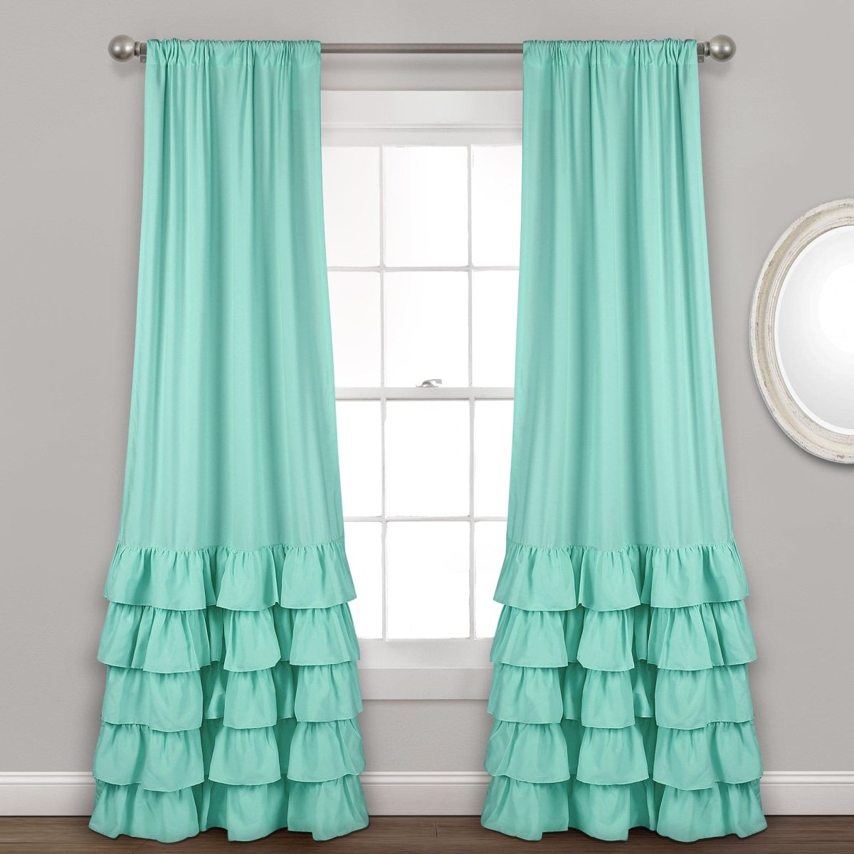 Allison Ruffle Curtain Set