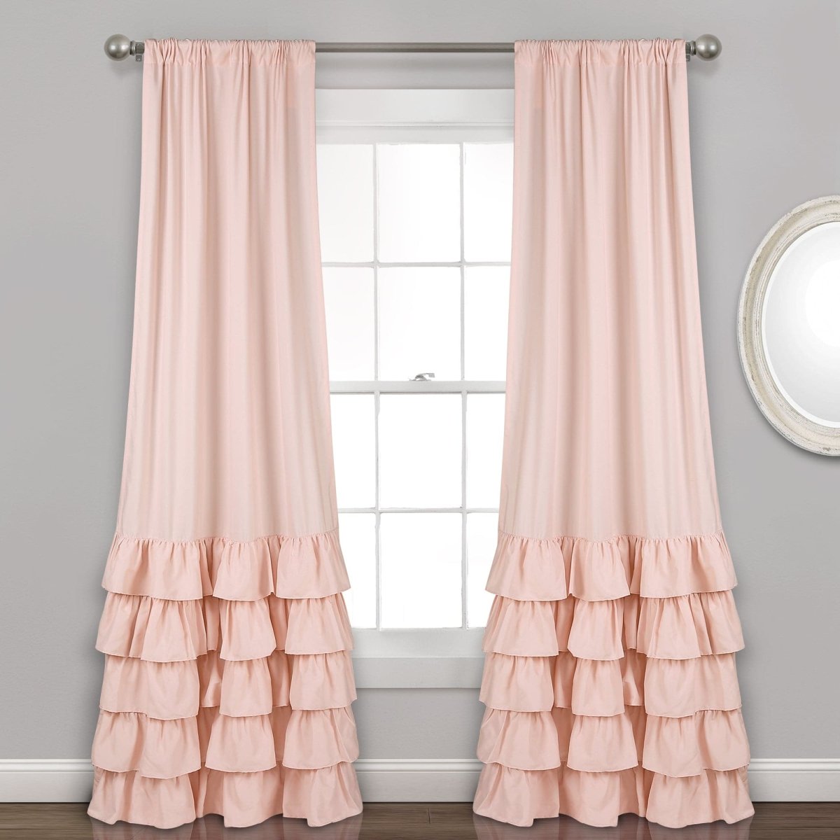 Allison Ruffle Curtain Set
