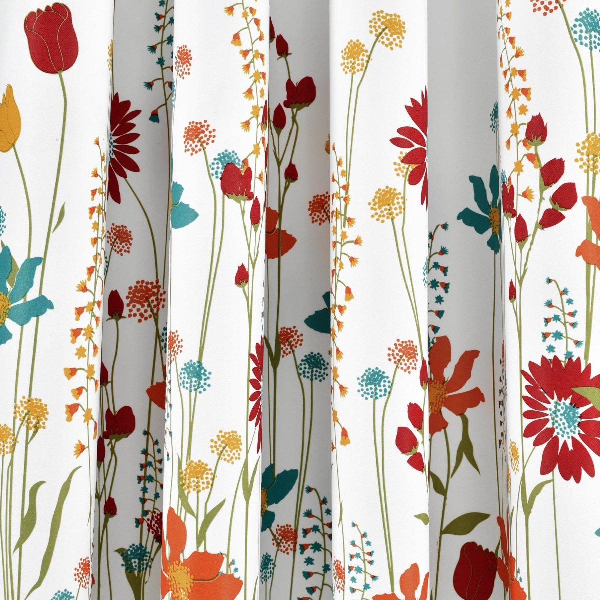 Clarissa Floral Light Filtering Window Curtain Panel Set