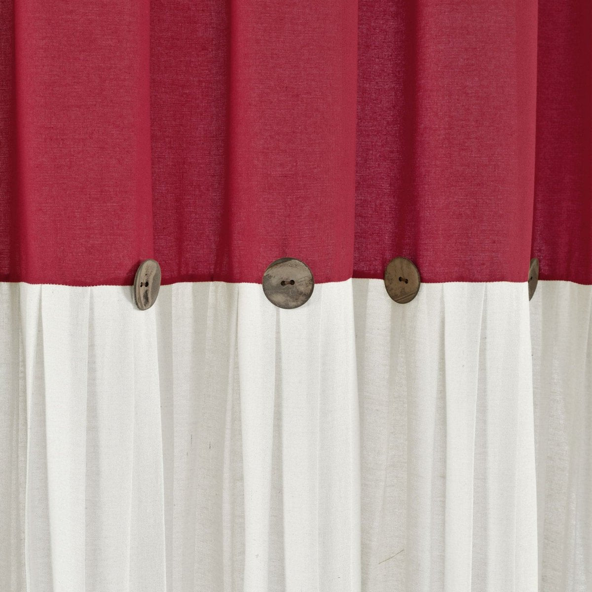 Linen Button Shower Curtain