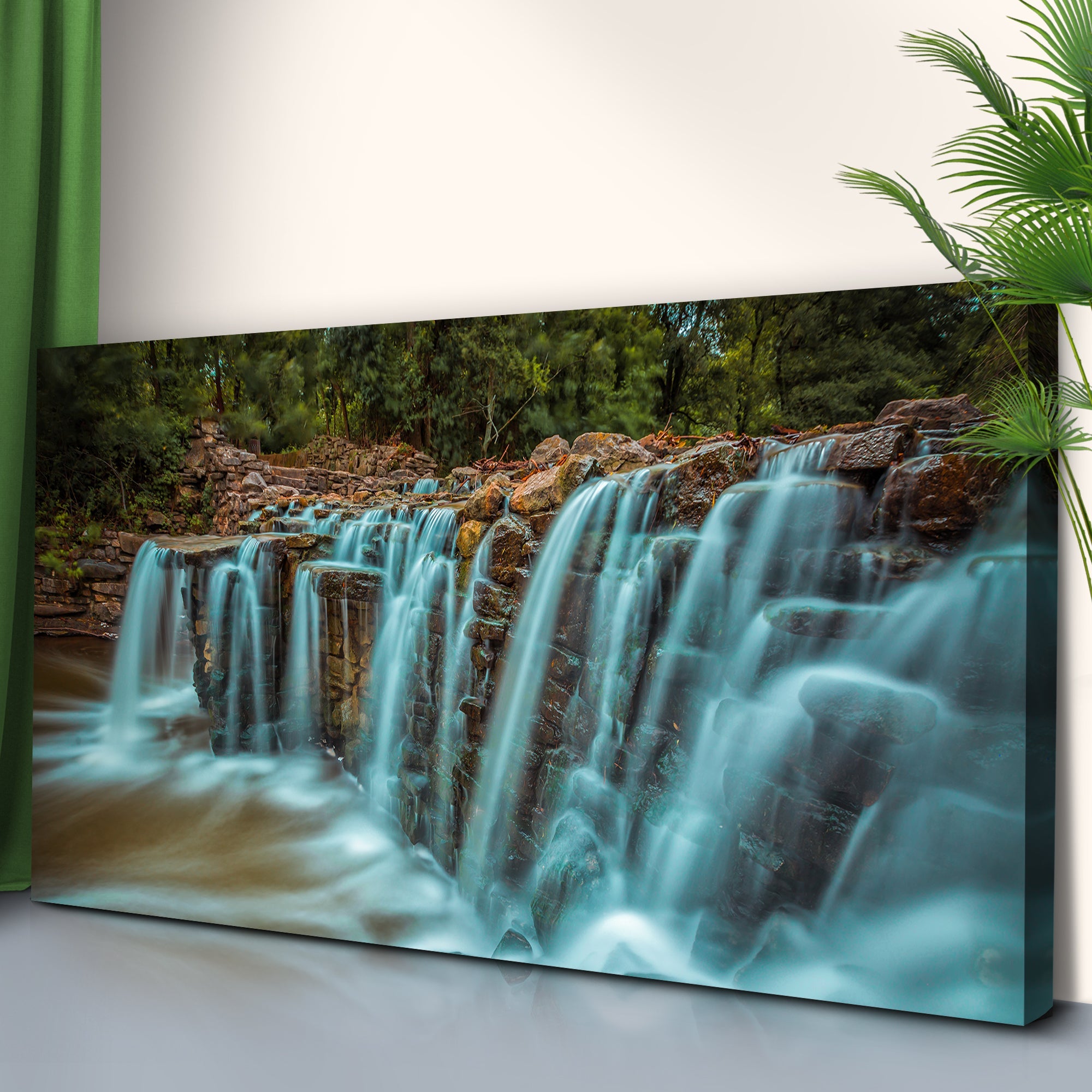 Cascading Waterfall Canvas Wall Art