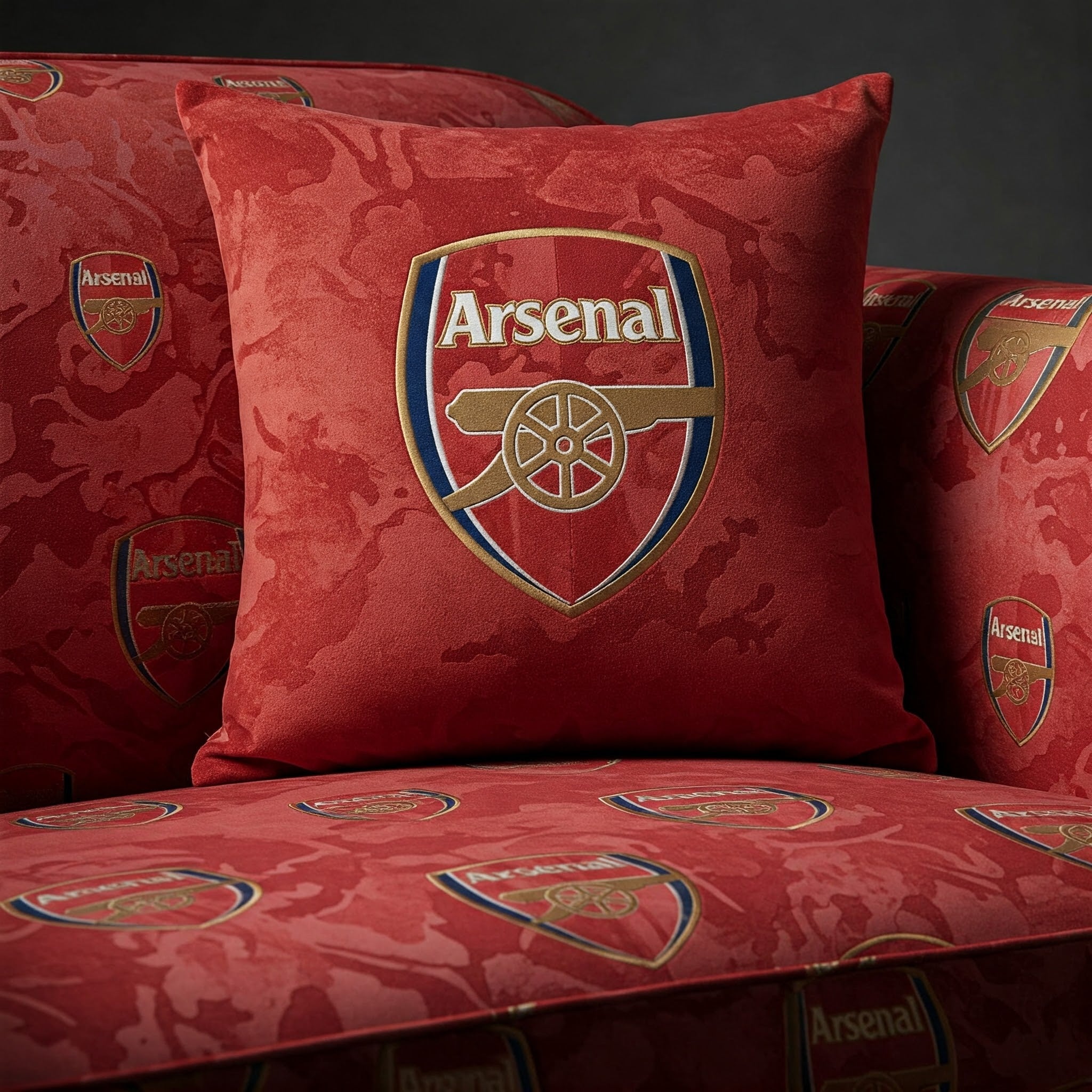 Arsenal FC Cushion Cover: 45x45cm Pure Cotton - Home Decor & Gifts-4