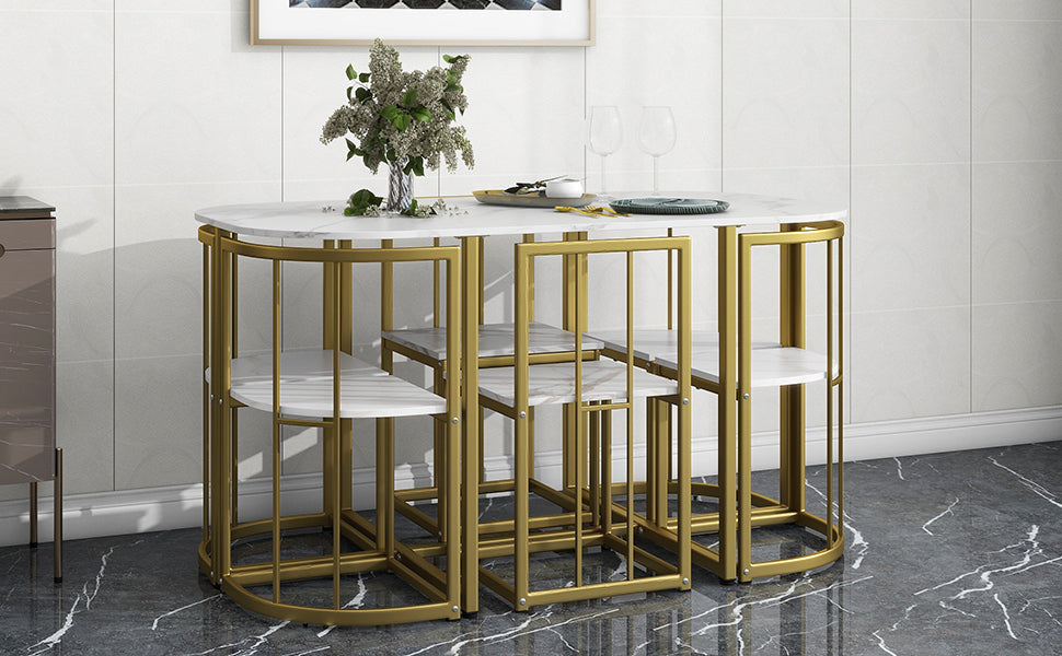 Modern 7-Piece Dining Table Set