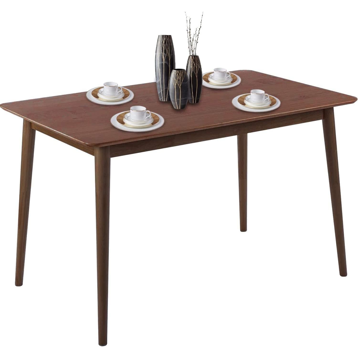 47 Inch Dining Table Natural Finish for Small Spaces