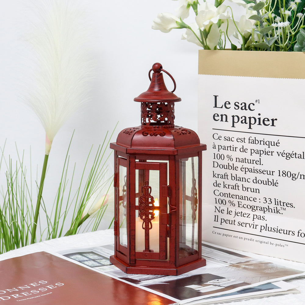 10“H Vintage Hanging Lantern-1