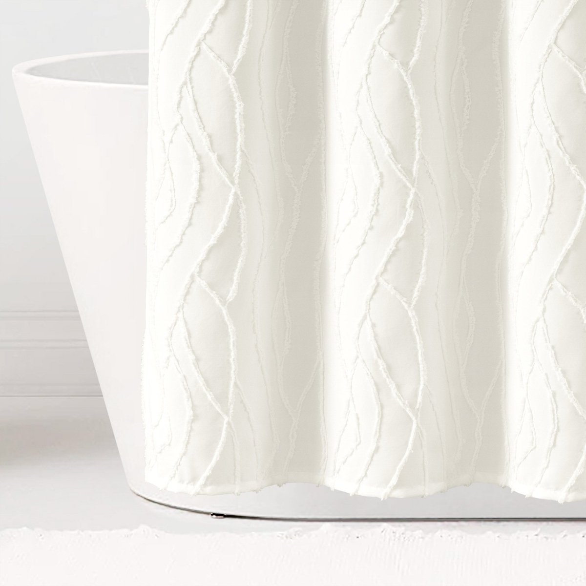 Jacquard Wave Shower Curtain