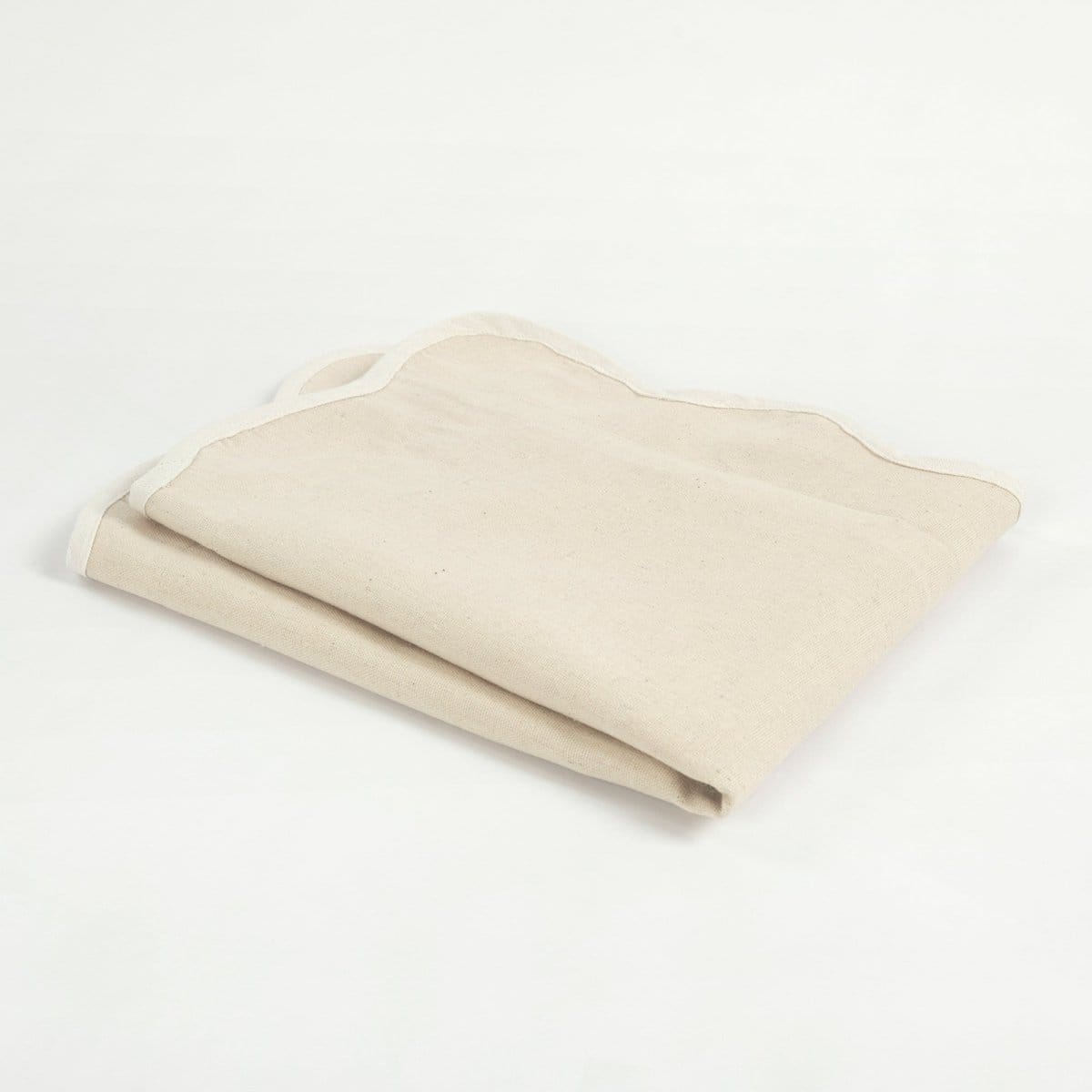 Coastal Chic Scalloped Edge Throw Pillow Cover