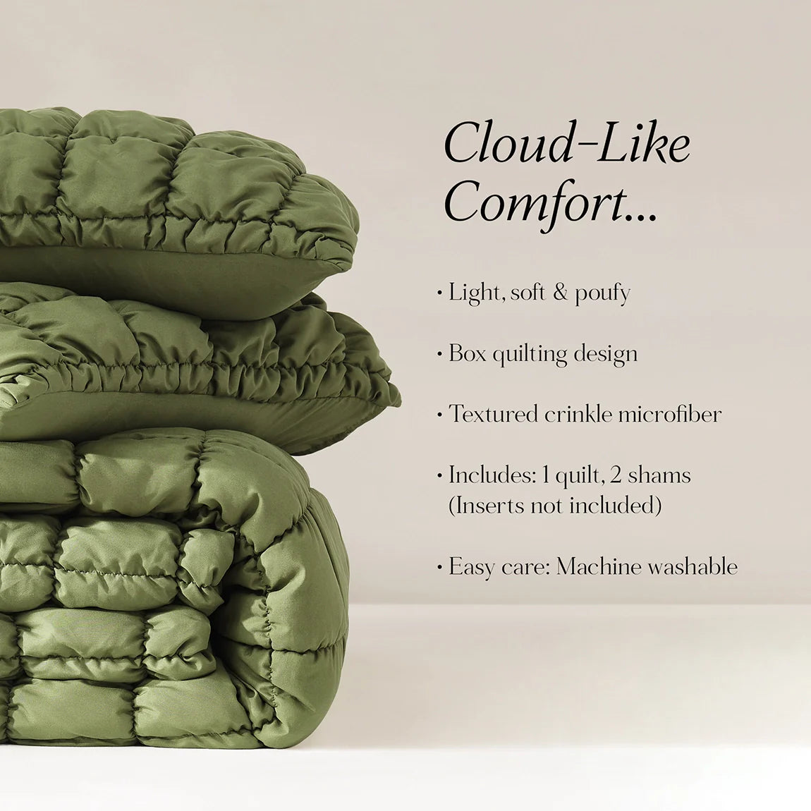 Puff Comforter Set