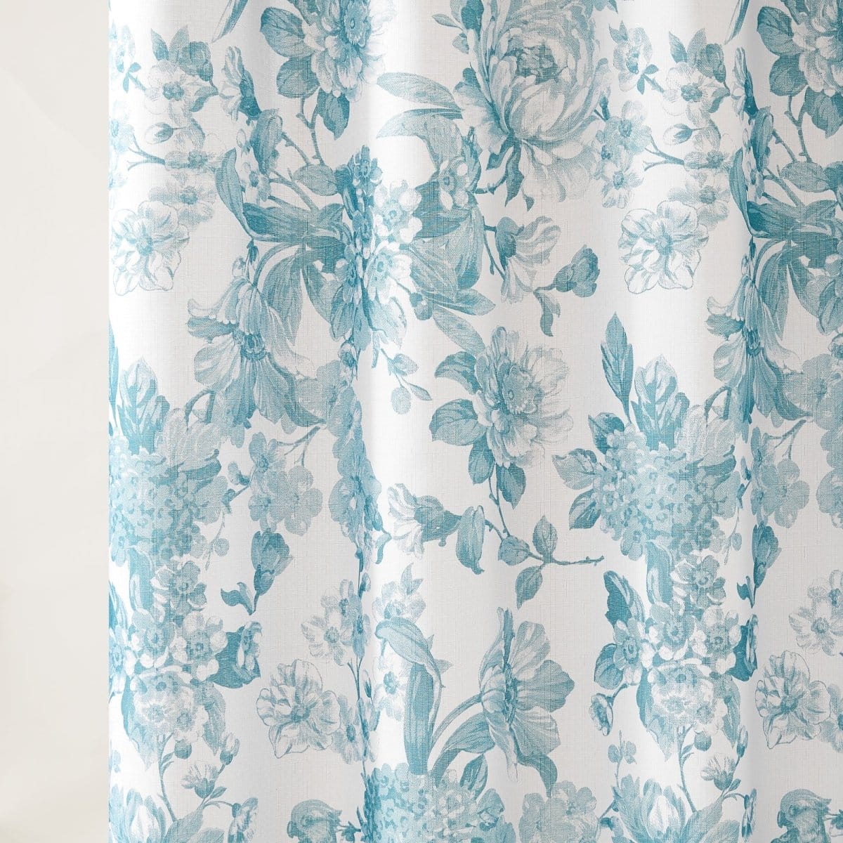 Bird And Hydrangea Toile Shower Curtain