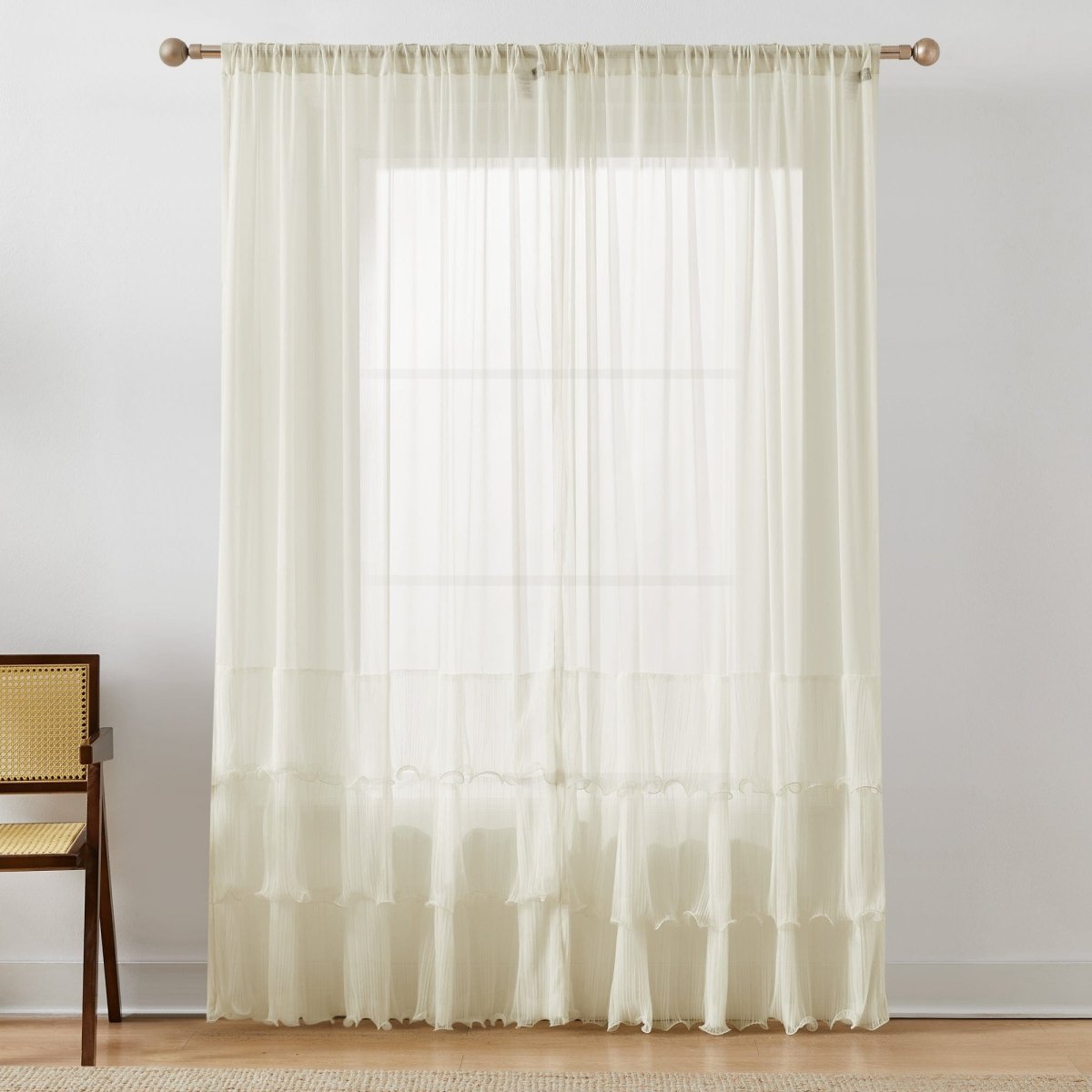Georgette Sheer Curtain Panels