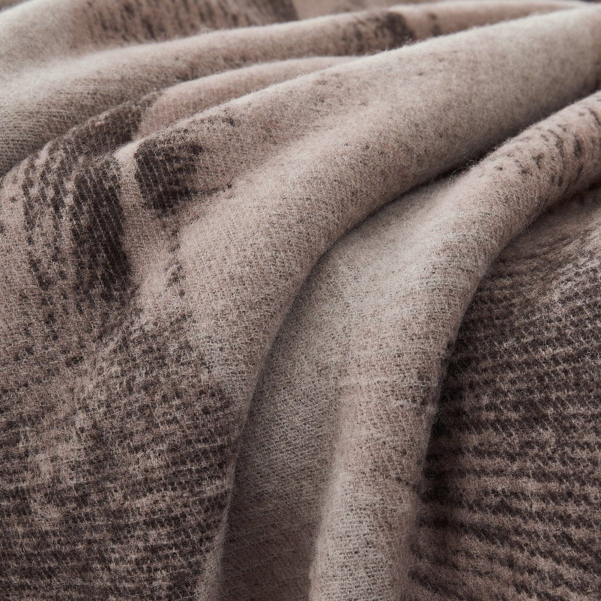 Mycelium Dream Wool Throw Blanket