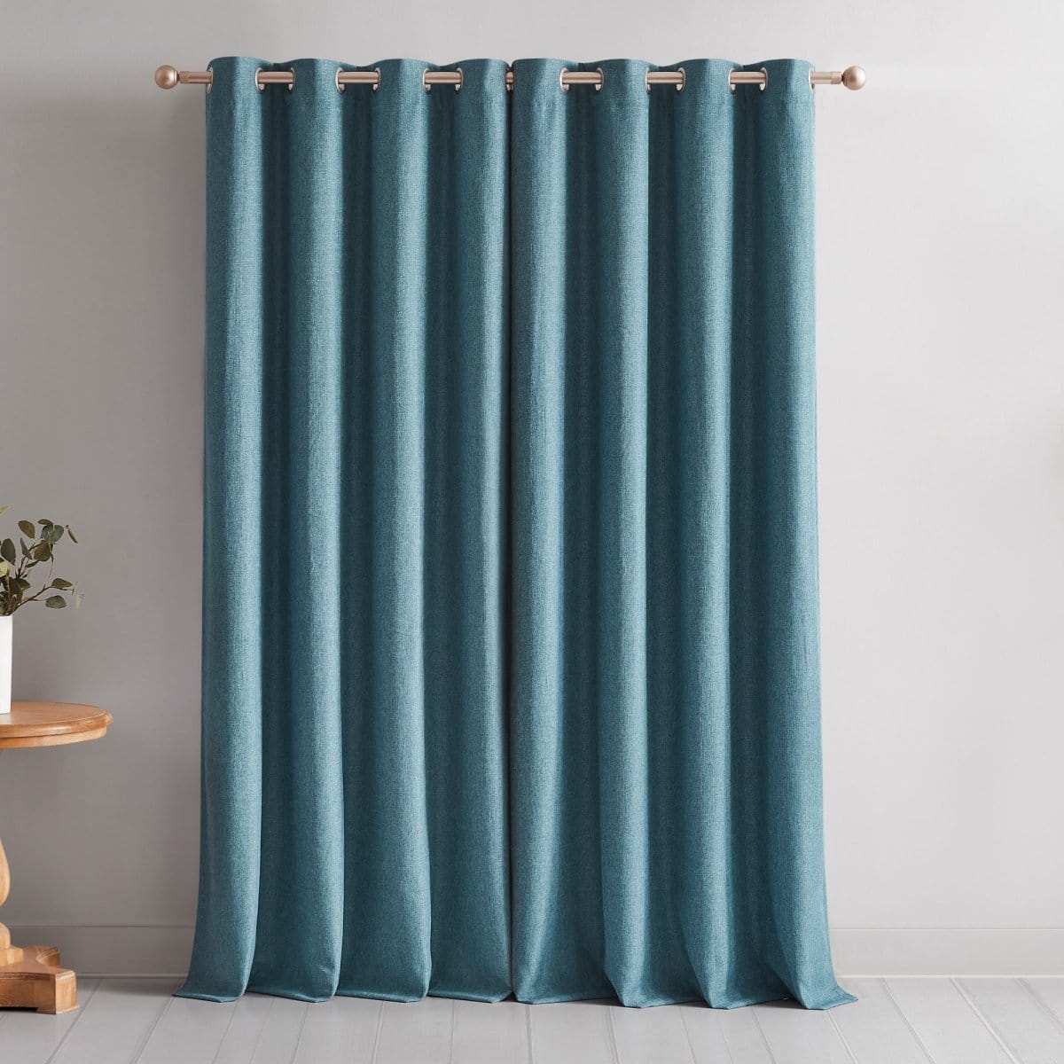 Meena Slub 100% Blackout Window Curtain Panels
