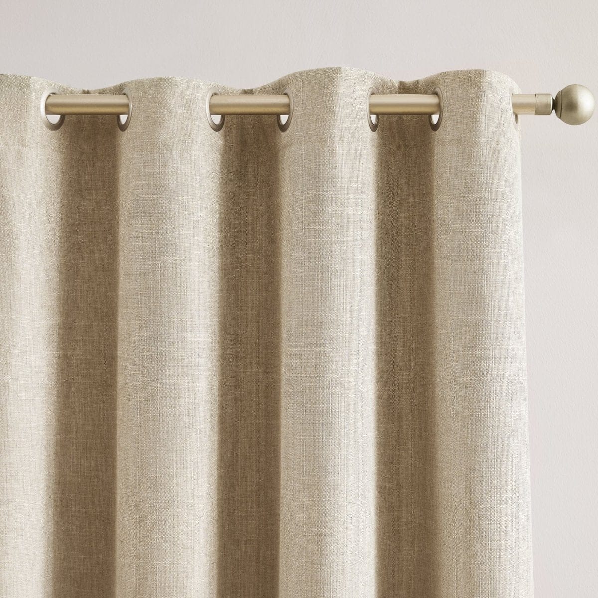 Meena Slub 100% Blackout Window Curtain Panels