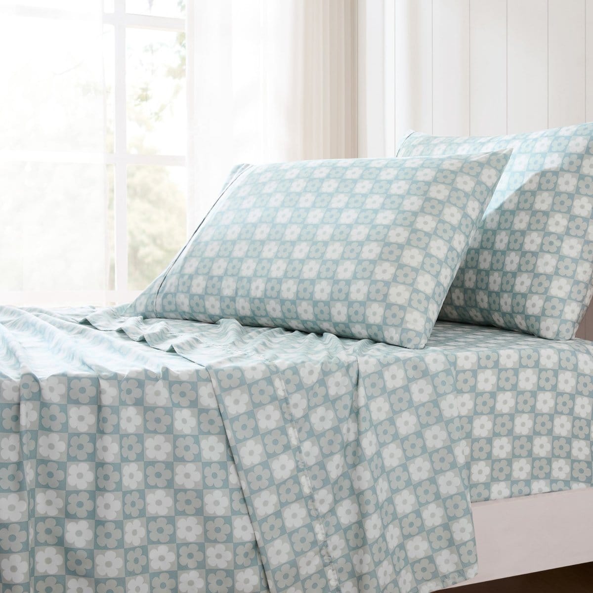 Daisy Checkered Sheet Set
