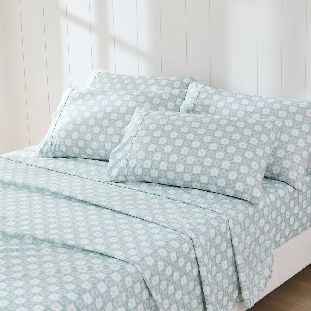 Daisy Checkered Sheet Set