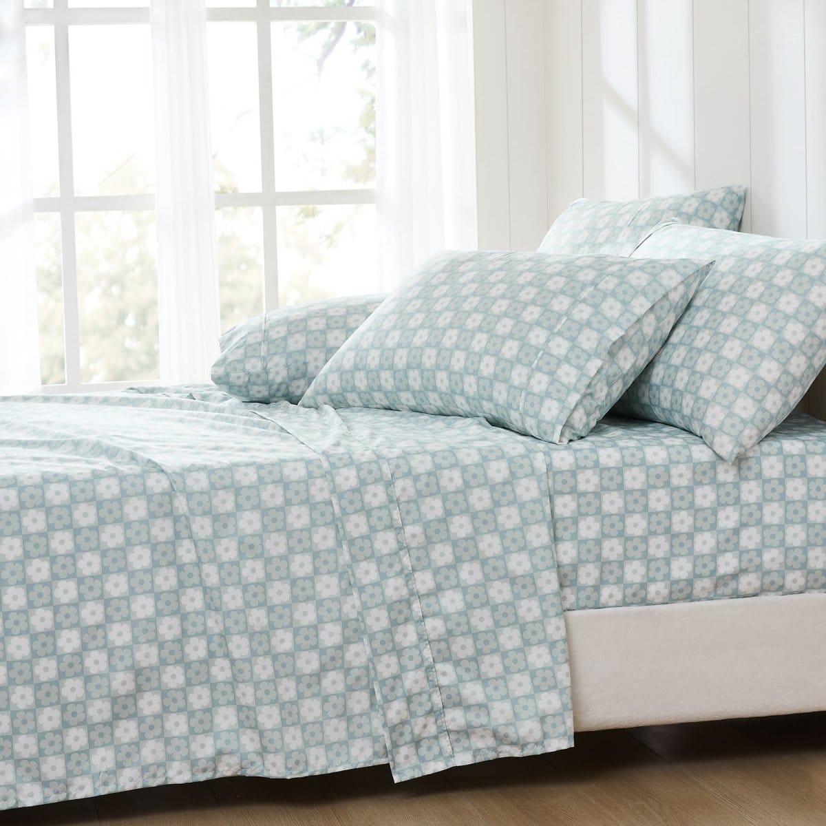 Daisy Checkered Sheet Set