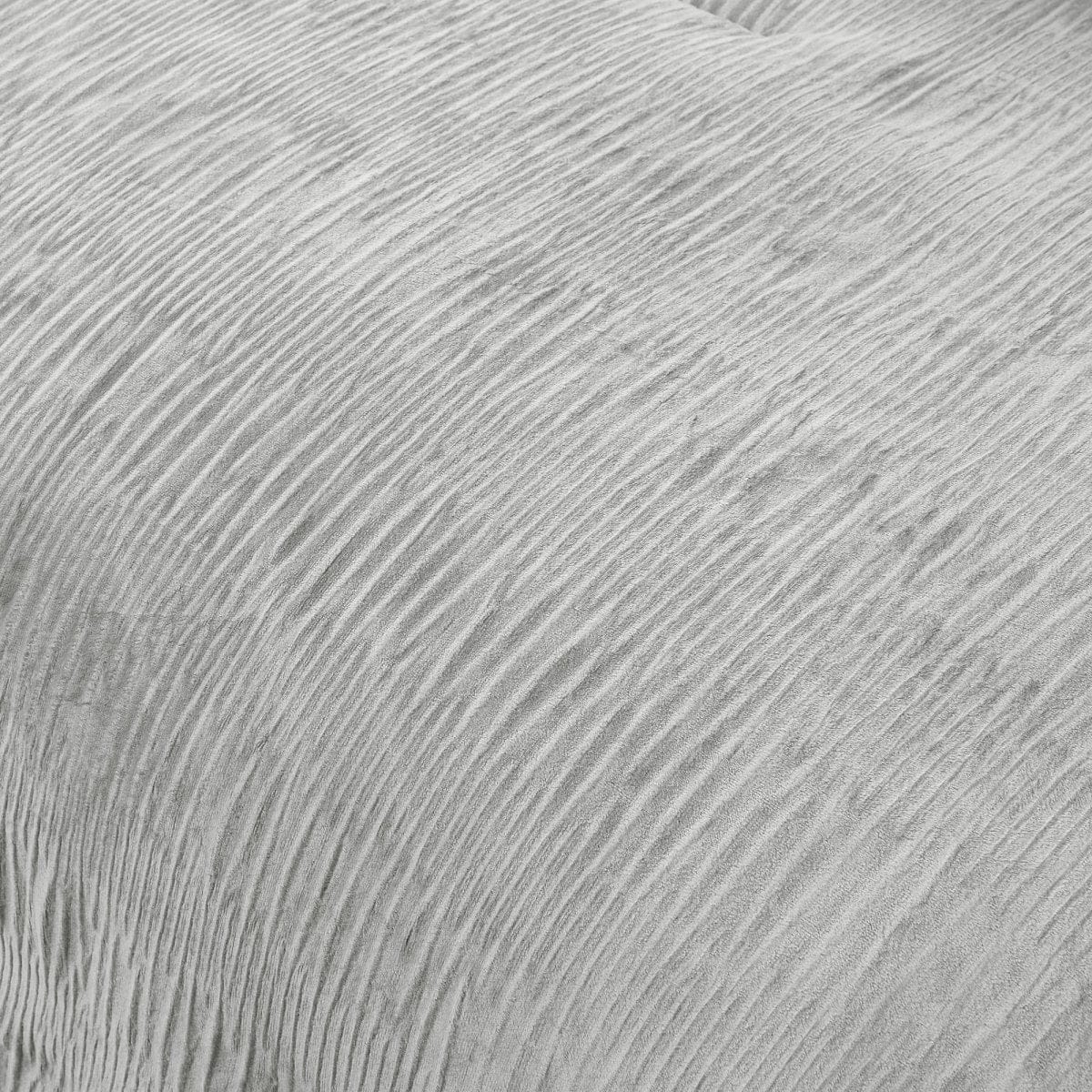 Azalea Ruched Velvet Stripe Comforter Set