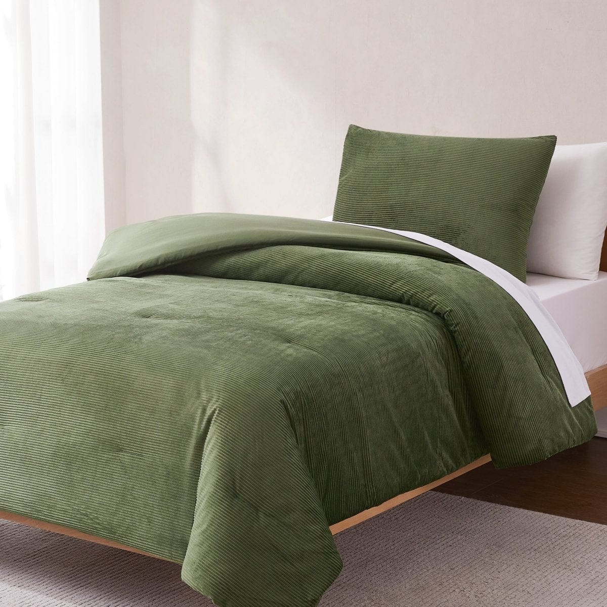 Arden Ribbed Corduroy Comforter Set