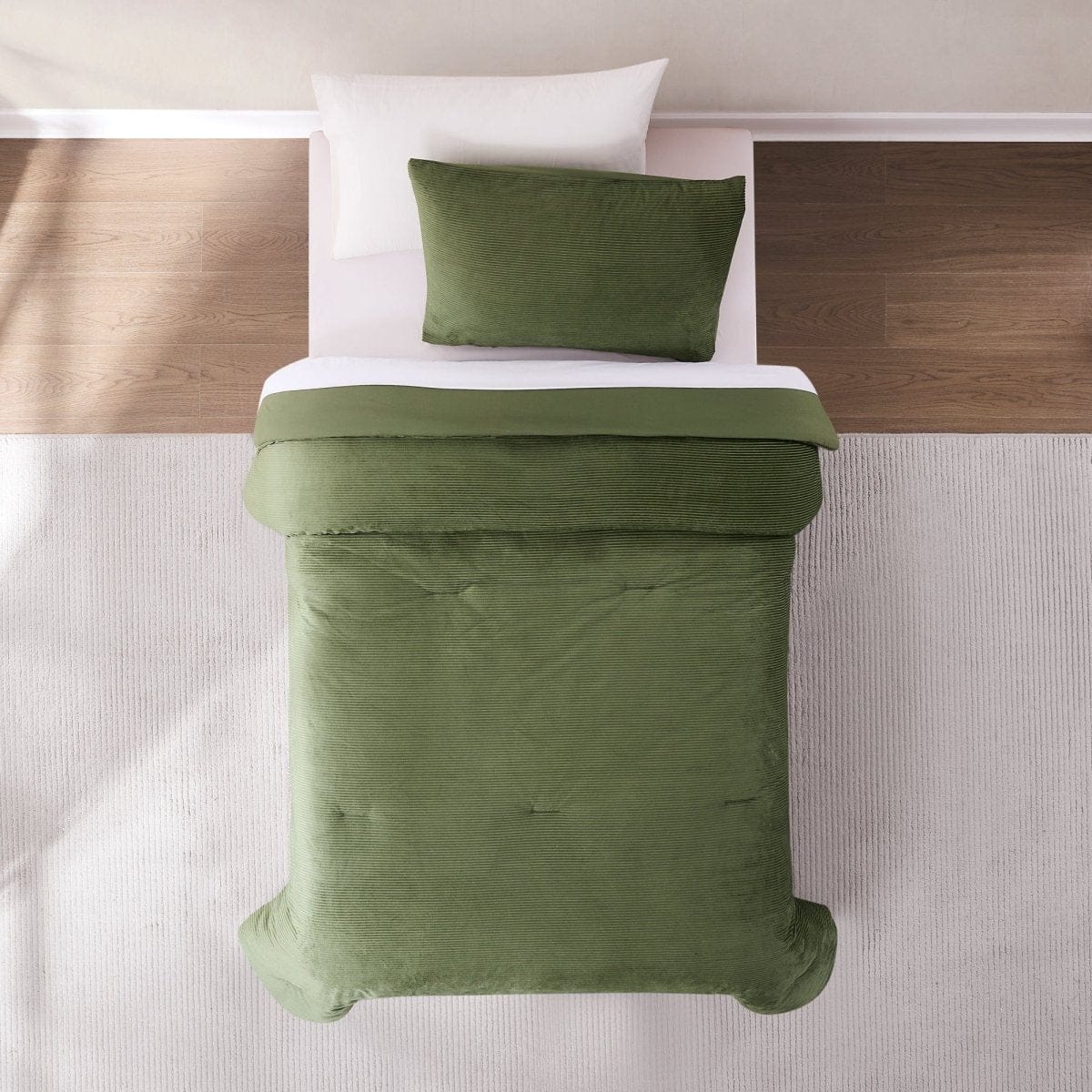 Arden Ribbed Corduroy Comforter Set