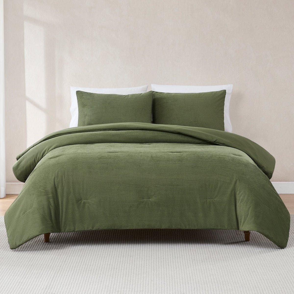 Arden Ribbed Corduroy Comforter Set