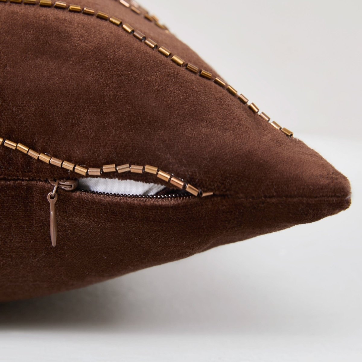 Roots Velvet Decorative Pillow Cover