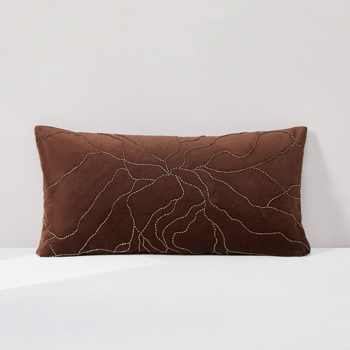 Roots Velvet Decorative Pillow Cover