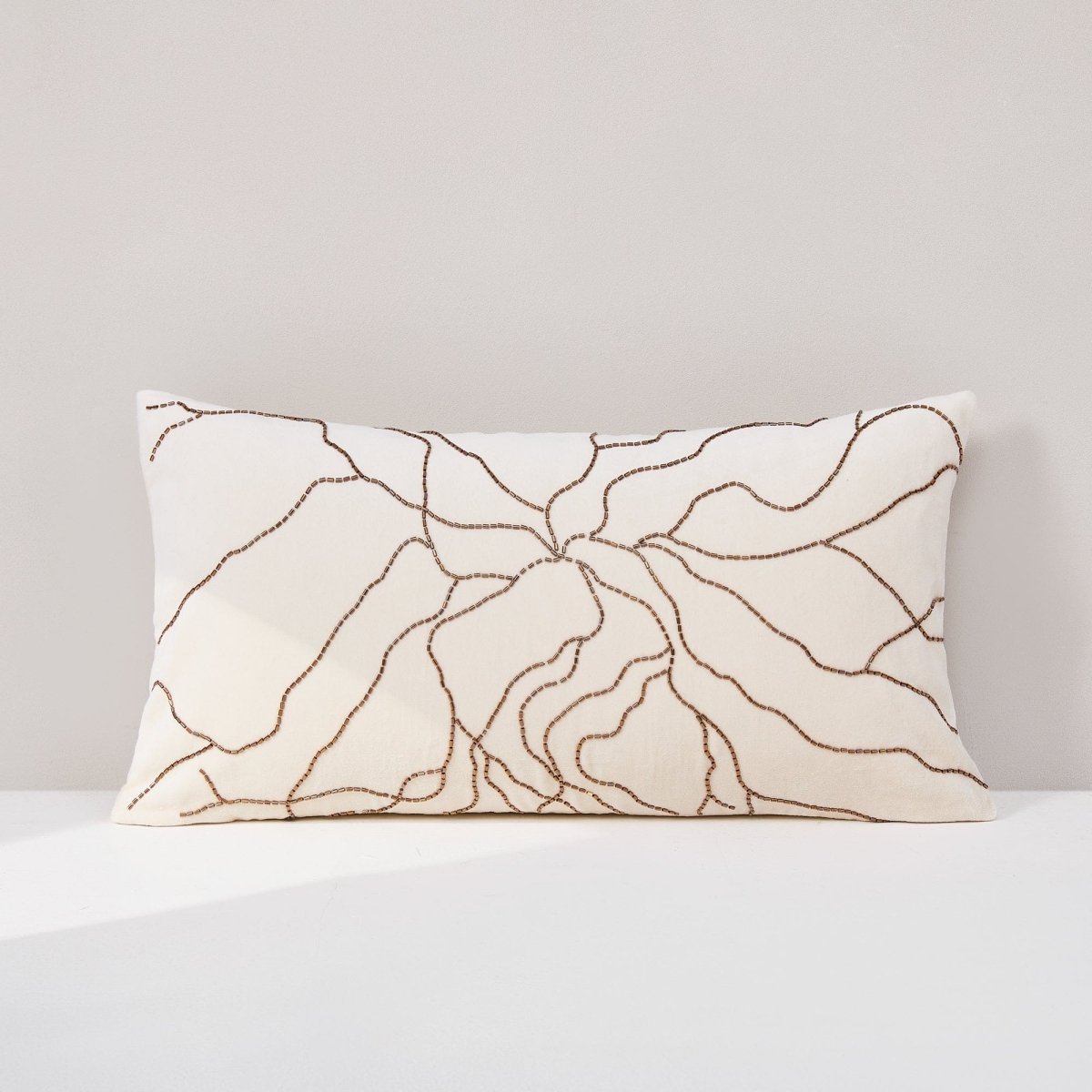 Roots Velvet Decorative Pillow Cover