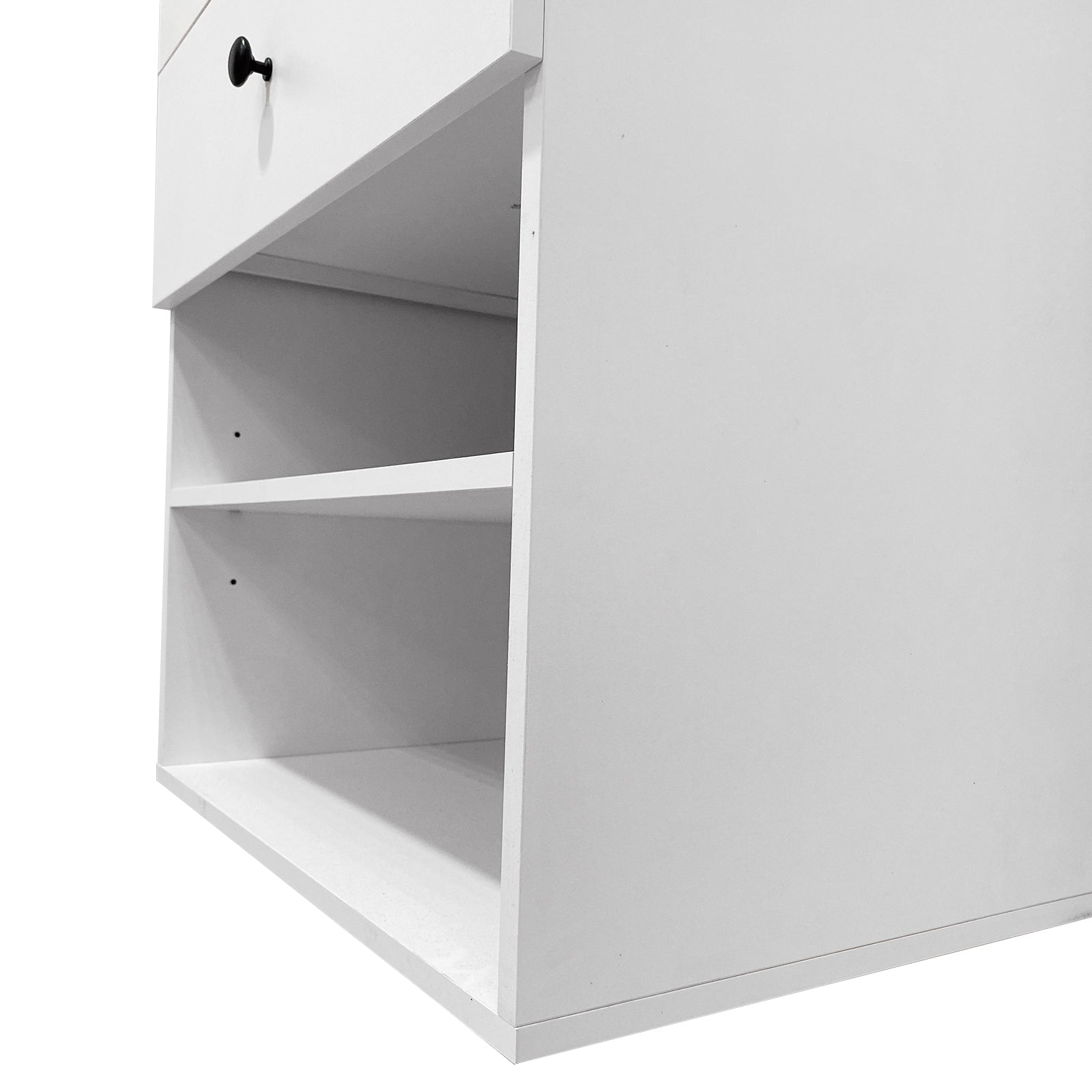 Clothes Organizer with 3 Shelves & 2 Drawers for Storage – Walk-In Closet System, 24"W x 16"D x 71"H