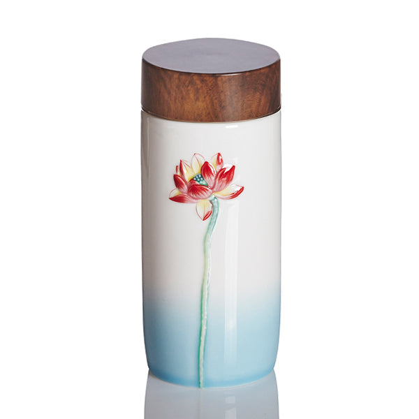 Lotus Beauty Tea Tumbler-0