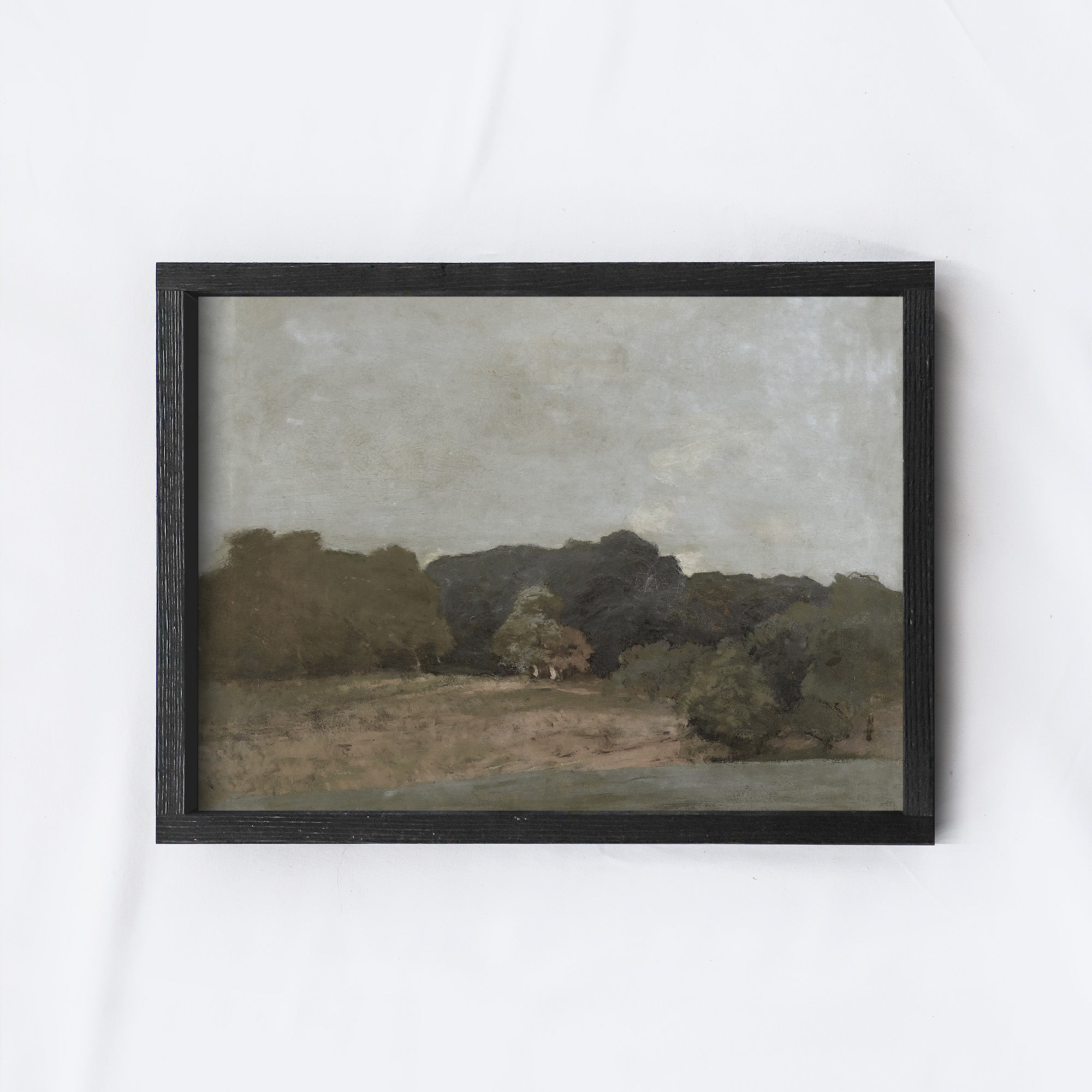 Landscape Drawing | Vintage Landscape Print A175-2