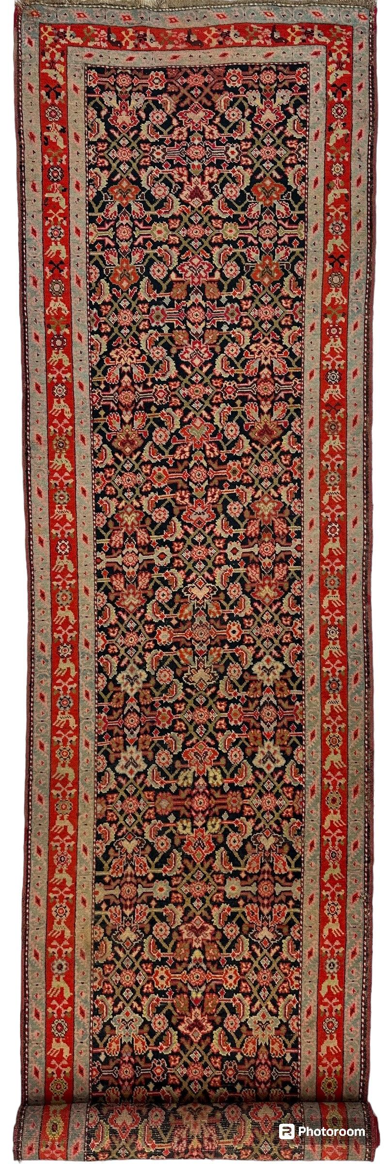 3’4” x 17’ Karabkah Antique Caucasian Wool on Wool Runner