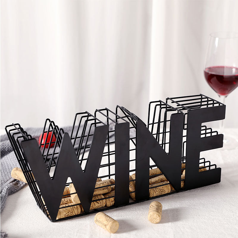 13.5" Length Wine Cork holder Metal Craft Wine Cork Storage-0