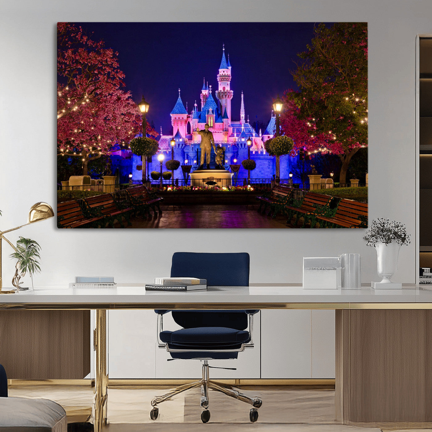 Castle Large Wall Art Disney Magic Kingdom Kids Room Decor -