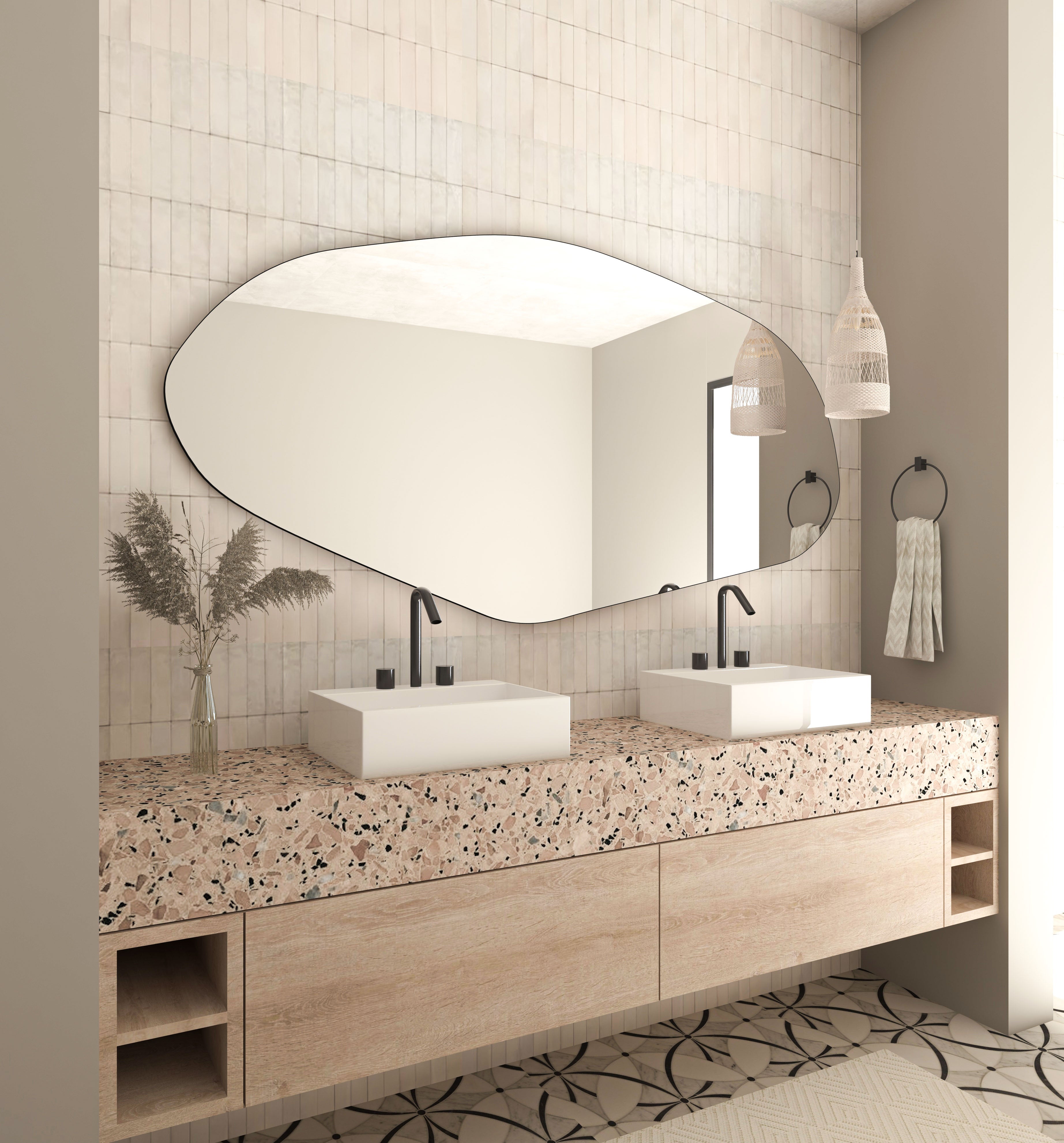 Sile Irregular Asymmetrical Mirror