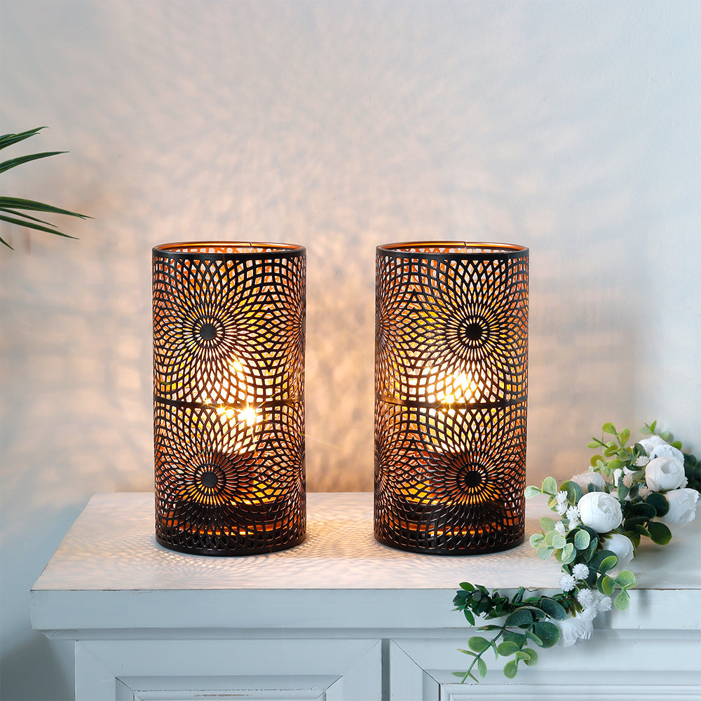 JHY DESIGN Two-Piece White Metal Battery-Powered Unit-3