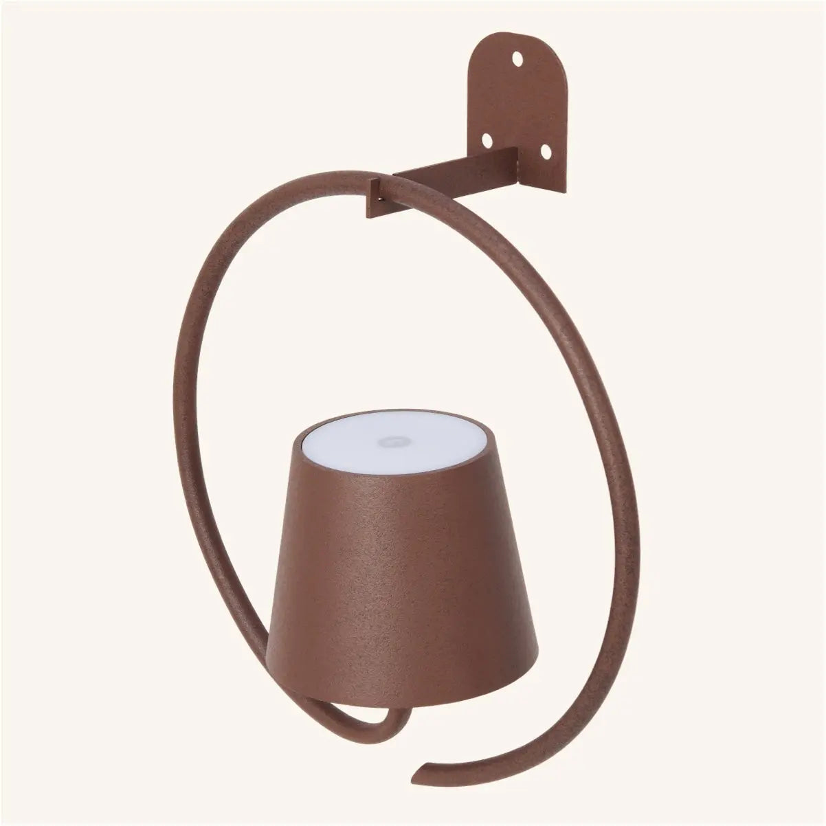 Cielo Dark Brown Rechargeable Metal Wall Lamp – Cordless, Dimmable, and Stylish-1