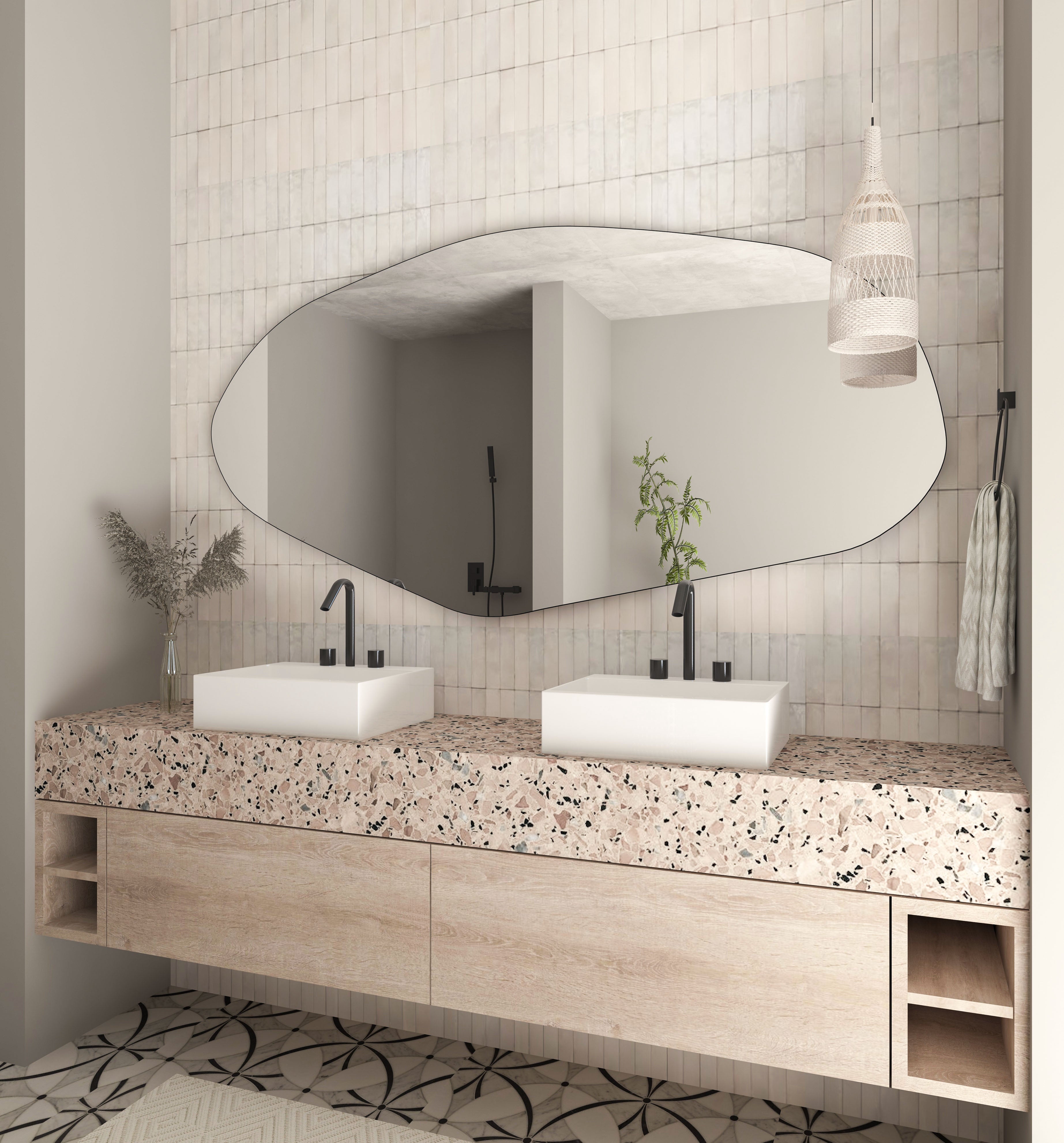 Sile Irregular Asymmetrical Mirror