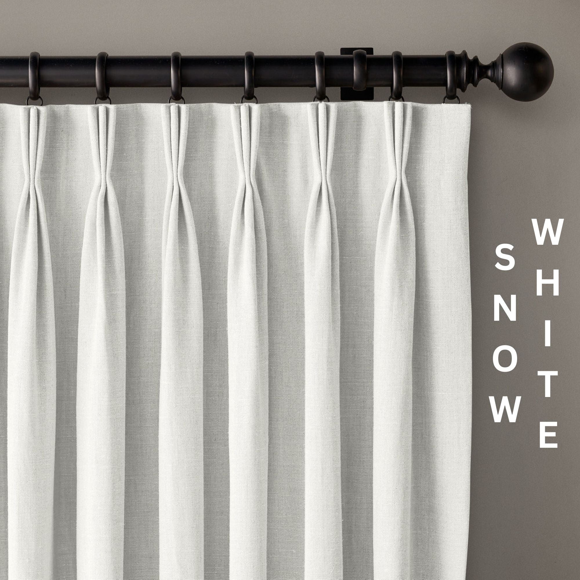 GOTS Certified Organic Cotton Linen Curtains - Triple Pinch Pleat, Blackout/Light Filtering Options | TheOrganicHabitat.com-3