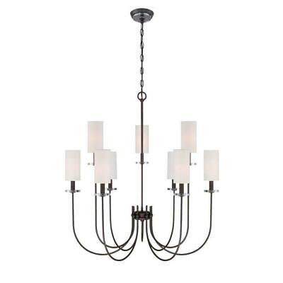 World Imports Monroe 9-Light Bronze Chandelier (WI973797)