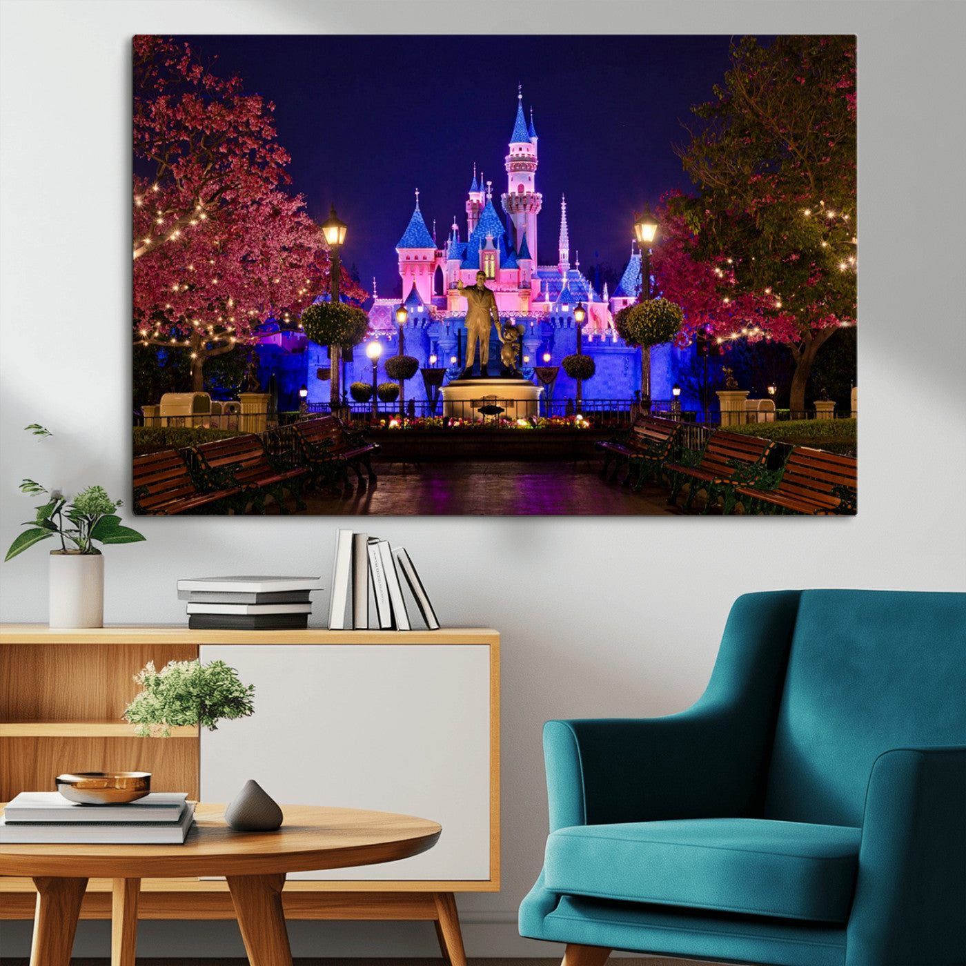 Castle Large Wall Art Disney Magic Kingdom Kids Room Decor -