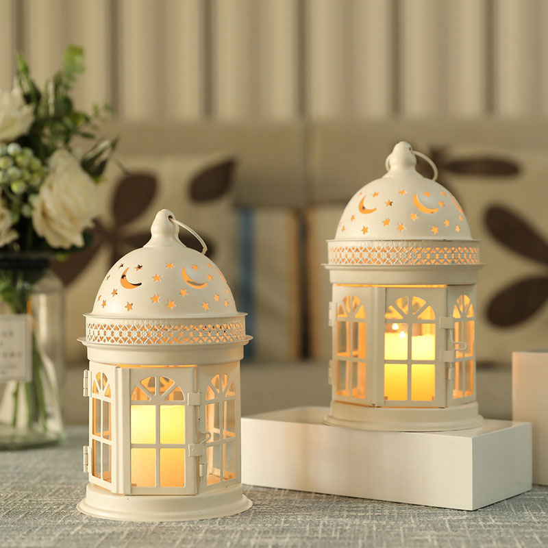 8.5 inch High Decorative Lanterns ( Set of 2 )-0
