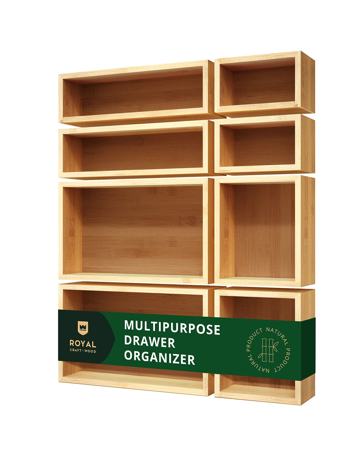 Storage Box Set of 8, Natural