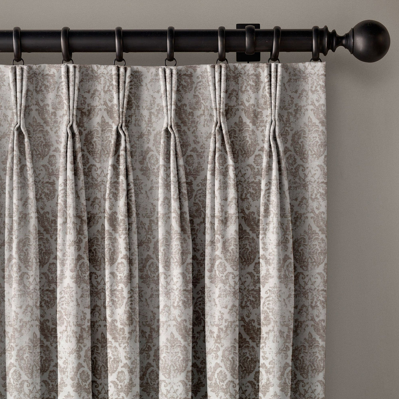 Jacquard Damask Linen Blend Curtains | 5 Colours | Pinch & Euro Pleats | Made-to-Measure-0