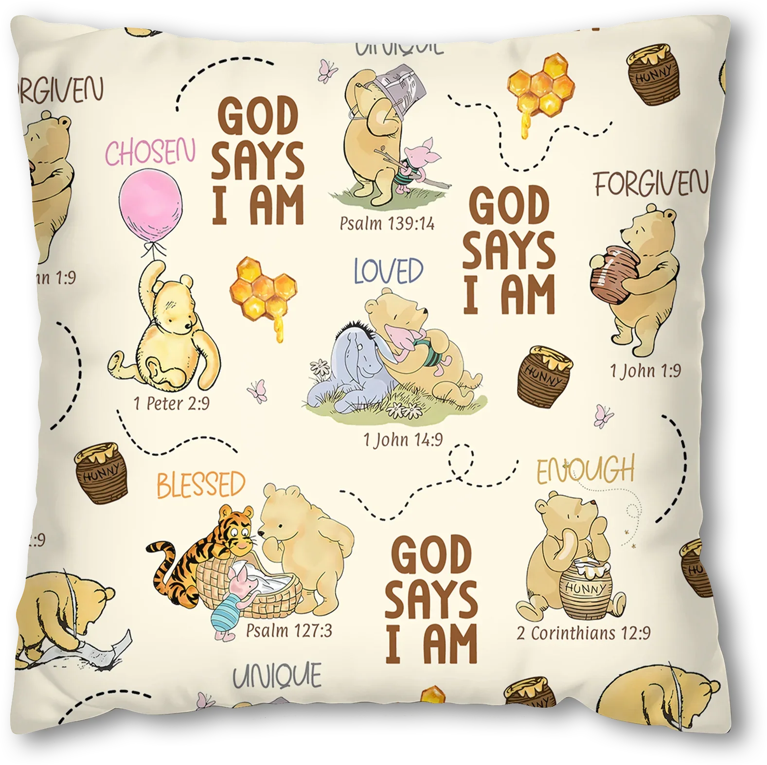 God Says I Am – Little Blessings Bamboo Pillow Case