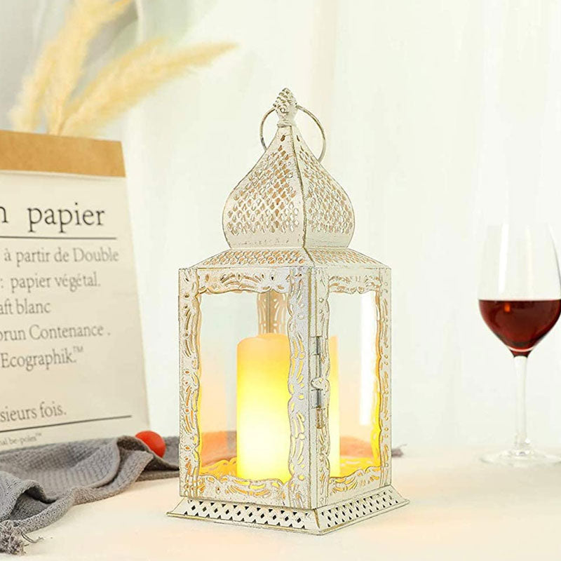 13" High Decorative Metal Candle Lanterns-0