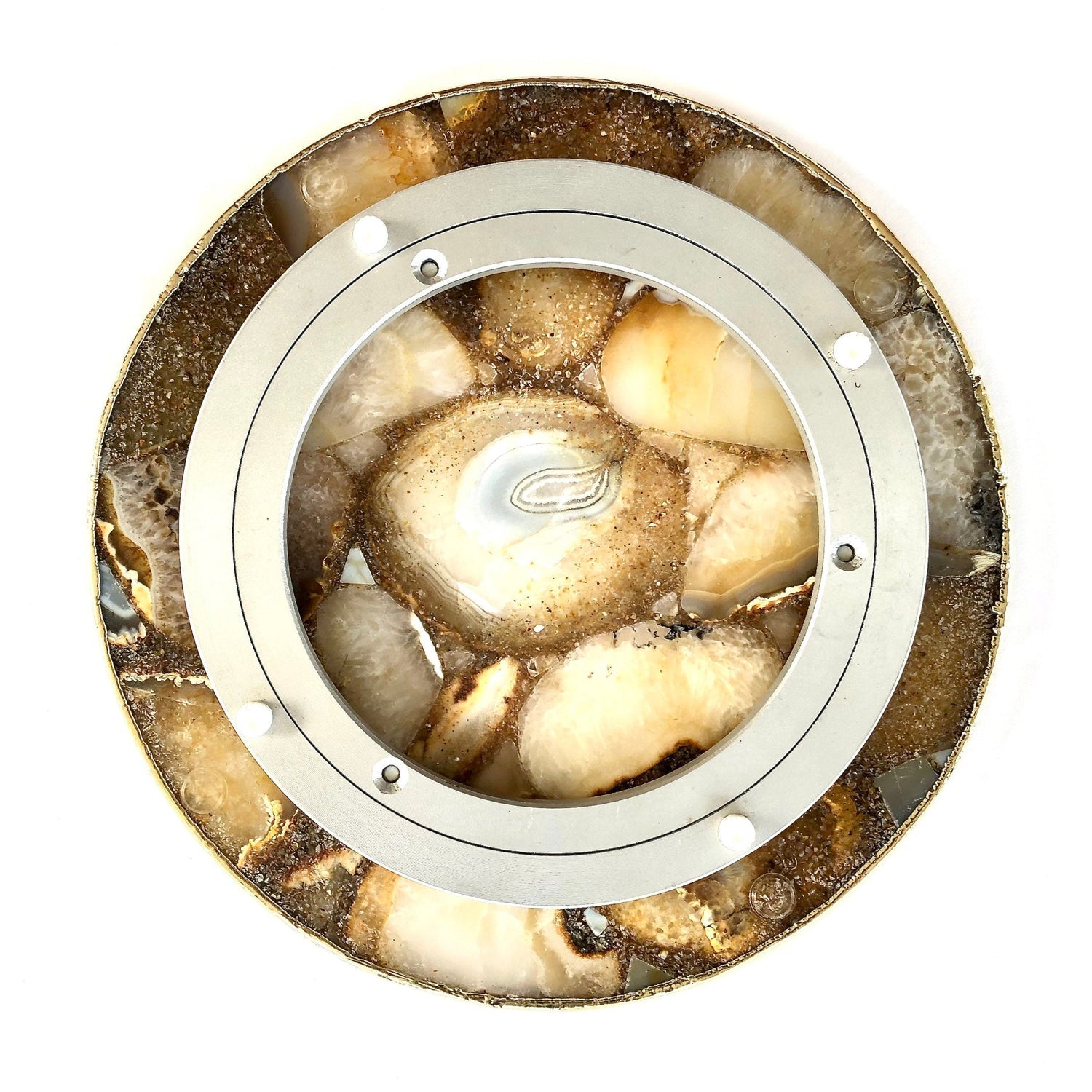 Golden Brown LazySusan | Countertop | Turntable | Centrepiece |-2