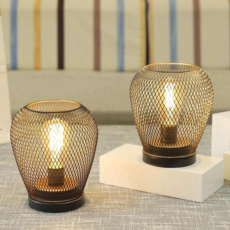 6.7" Tall Battery Powered Outdoor Table Lamp (Set of 2)-3